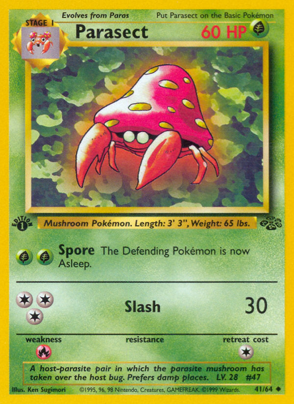 Jungle set Parasect #41/64 first edition