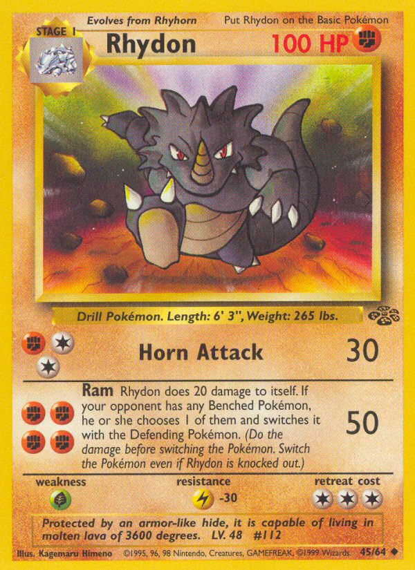 Jungle set Rhydon #45/64 unlimited