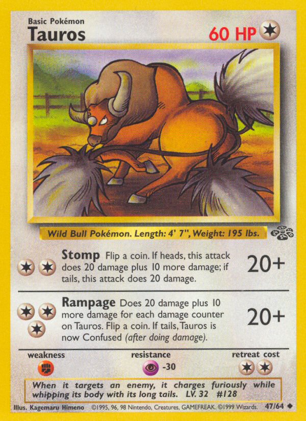 Jungle set Tauros #47/64 unlimited