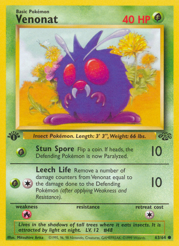 Jungle set Venonat #63/64 first edition