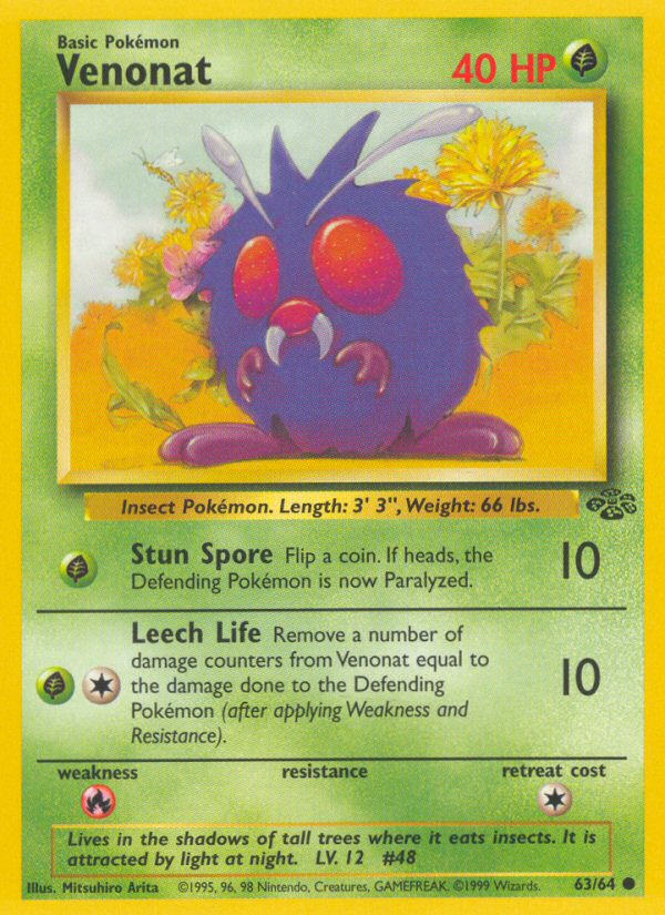 Jungle set Venonat #63/64 unlimited
