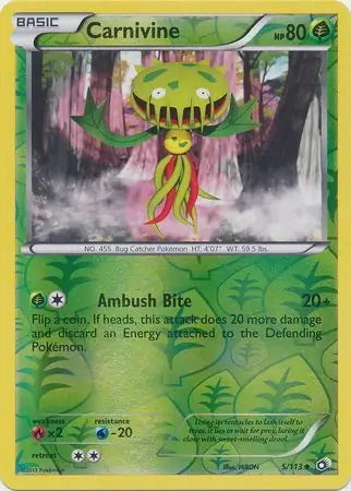 Legendary Treasures Carnivine #5/113 reverse holo