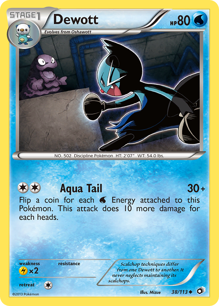 Legendary Treasures Dewott #38/113