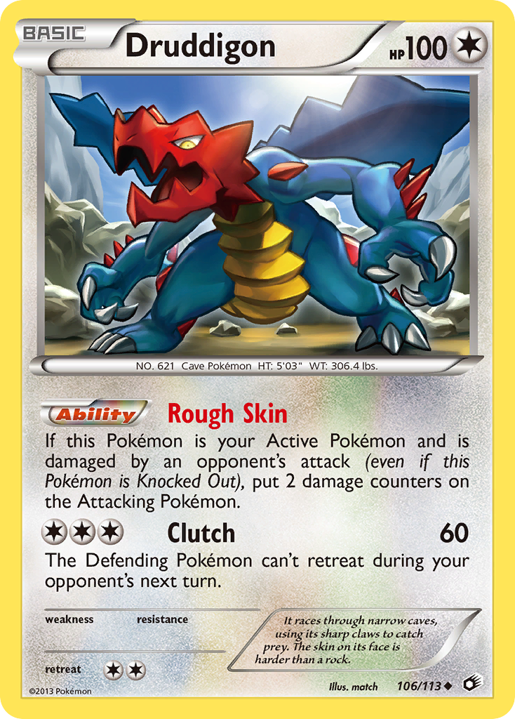 Legendary Treasures Druddigon #106/113