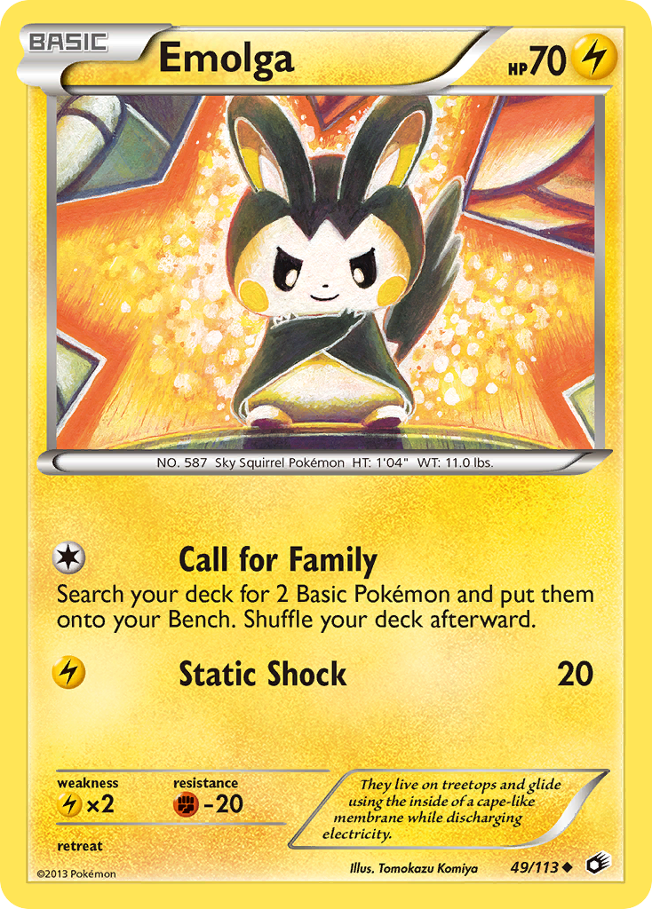 Legendary Treasures Emolga #49/113