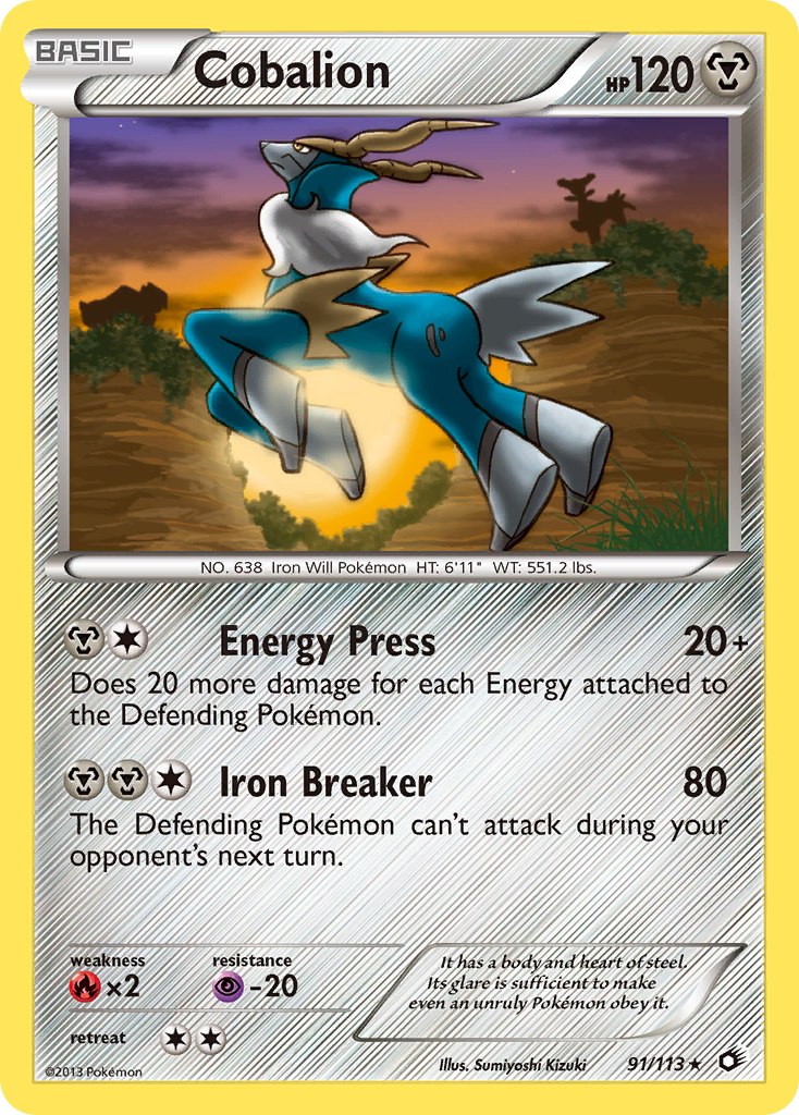 Legendary Treasures Holo Cobalion #91/113