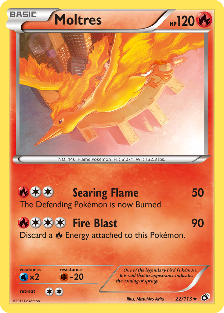Legendary Treasures Holo Moltres #22/113