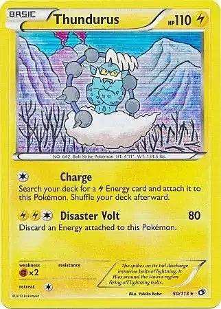 Legendary Treasures Holo Thundurus #50/113