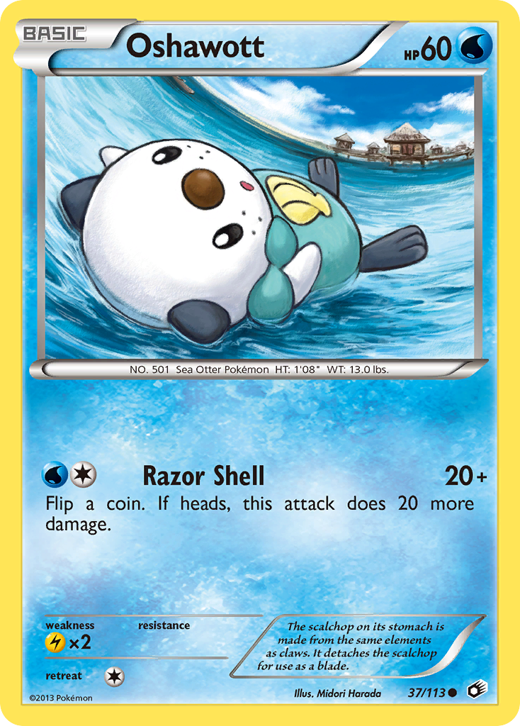 Legendary Treasures Oshawott #37/113