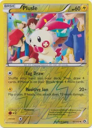 Legendary Treasures Plusle #47/113 reverse holo