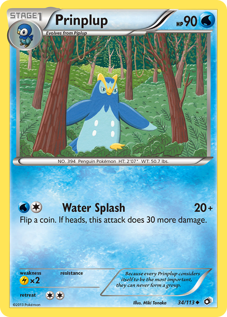 Legendary Treasures Prinplup #34/113