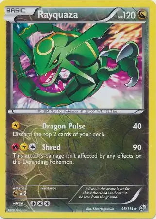 Legendary Treasures Rayquaza #93/113 reverse holo