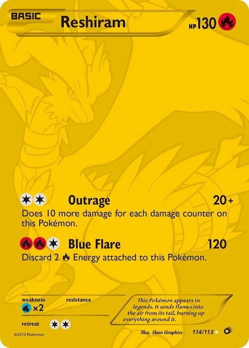 Legendary Treasures Reshiram #114/113