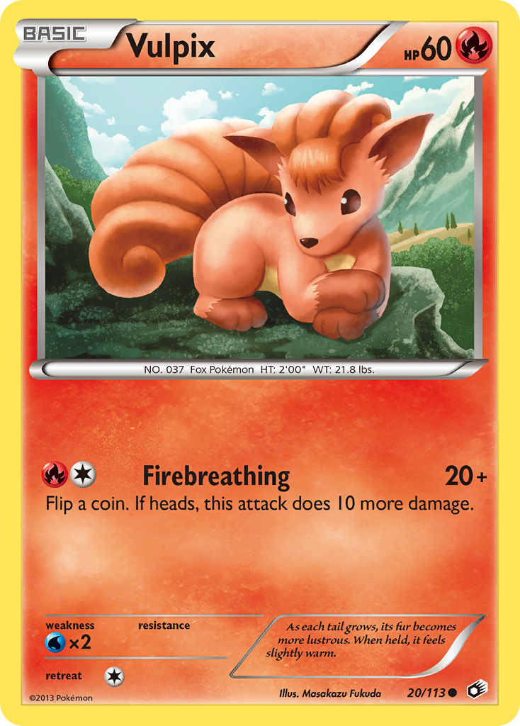 Legendary Treasures Vulpix #20/113