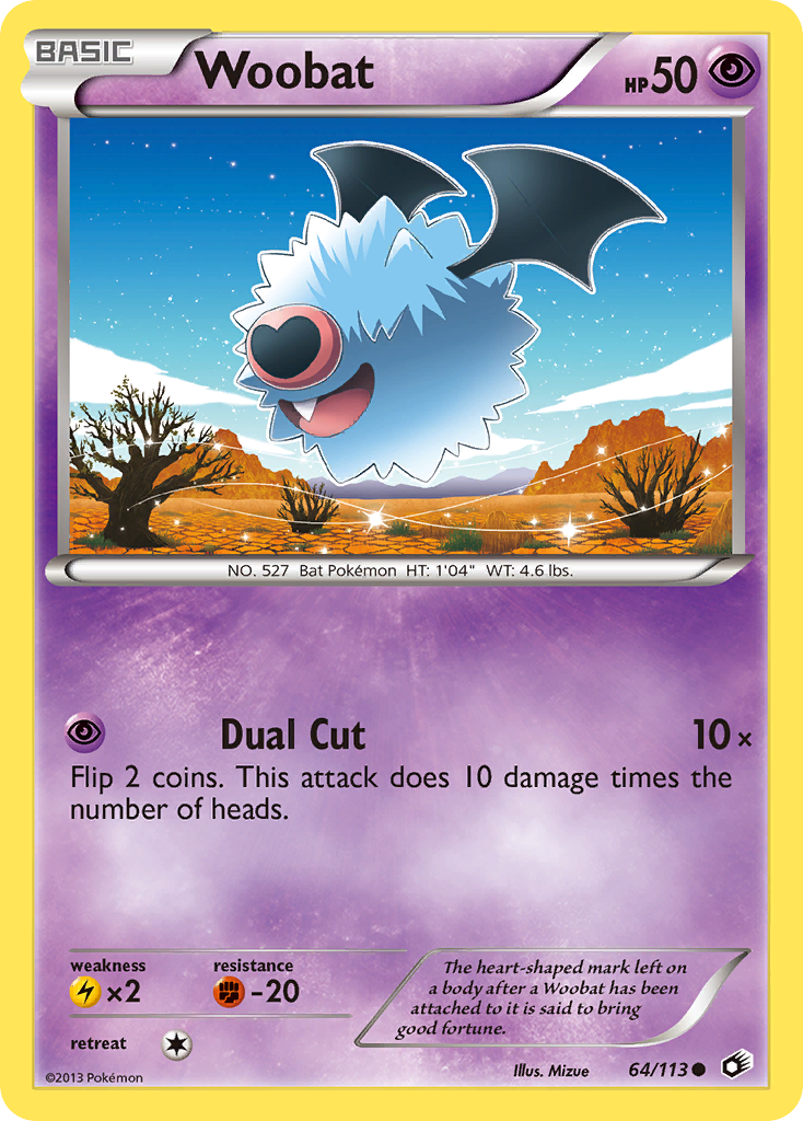 Legendary Treasures Woobat #64/113