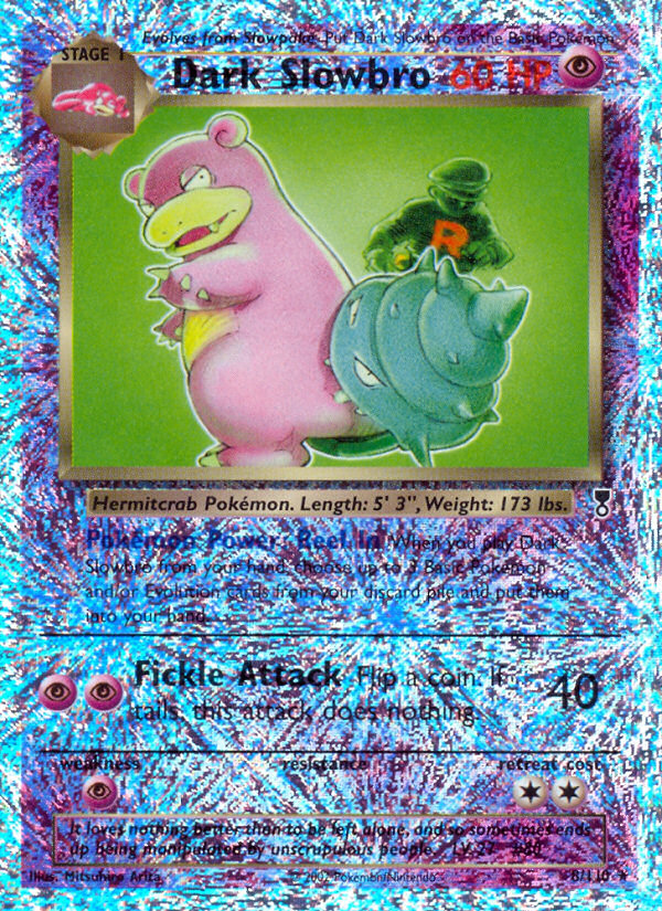 Legendary collection Dark Slowbro #8/110 reverse holo