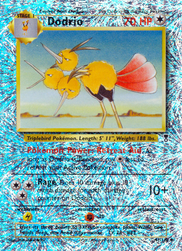 Legendary collection Dodrio #41/110 reverse holo
