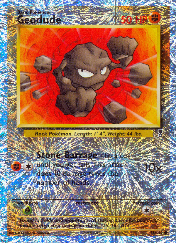 Legendary collection Geodude #77/110 reverse holo