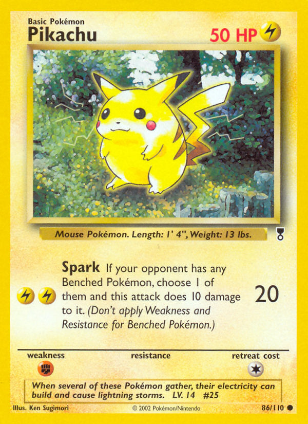 Legendary collection Pikachu #86/110