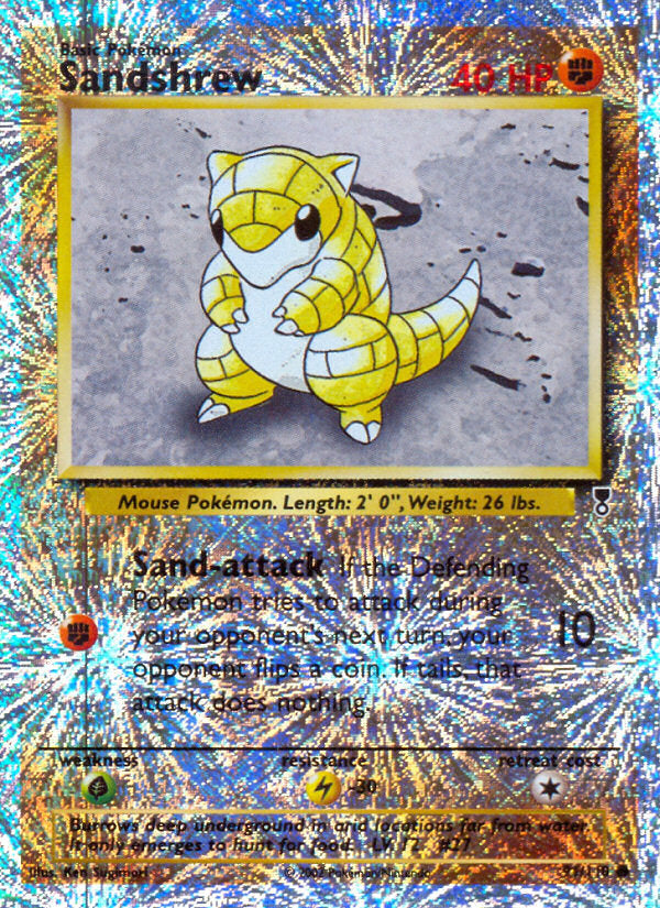Legendary collection Sandshrew #91/110 reverse holo