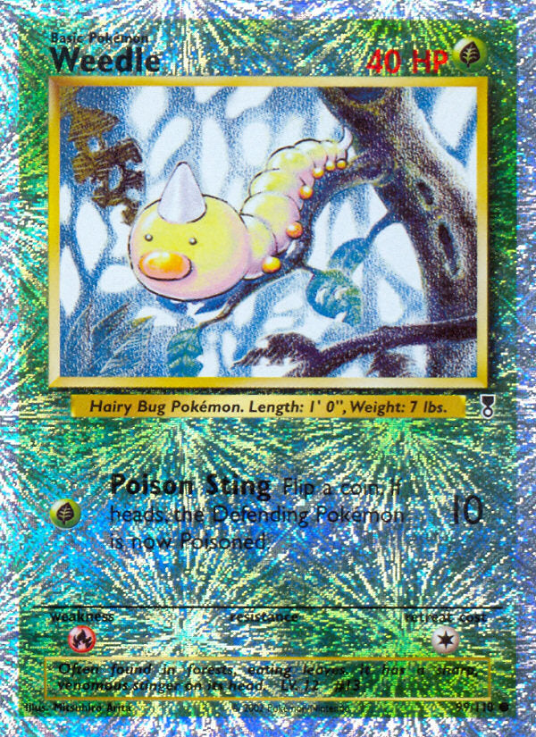 Legendary collection Weedle #99/110 reverse holo