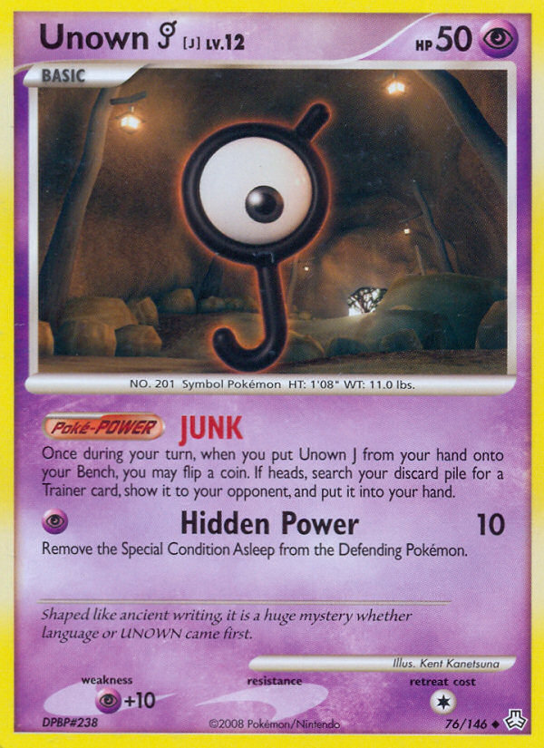 Legends Awakened Unown J #76/146