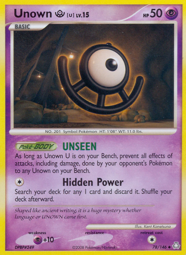 Legends Awakened Unown U #78/146