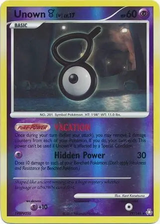 Legends Awakened Unown V #79/146 reverse holo