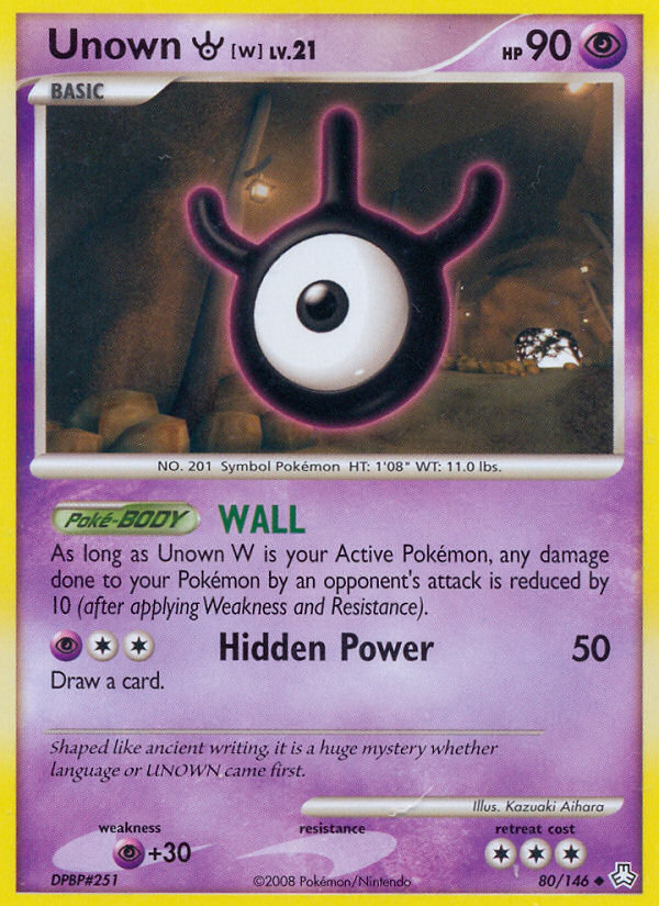 Legends Awakened Unown W #80/146