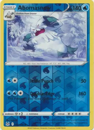 Lost Origin Abomasnow #43/196 reverse holo