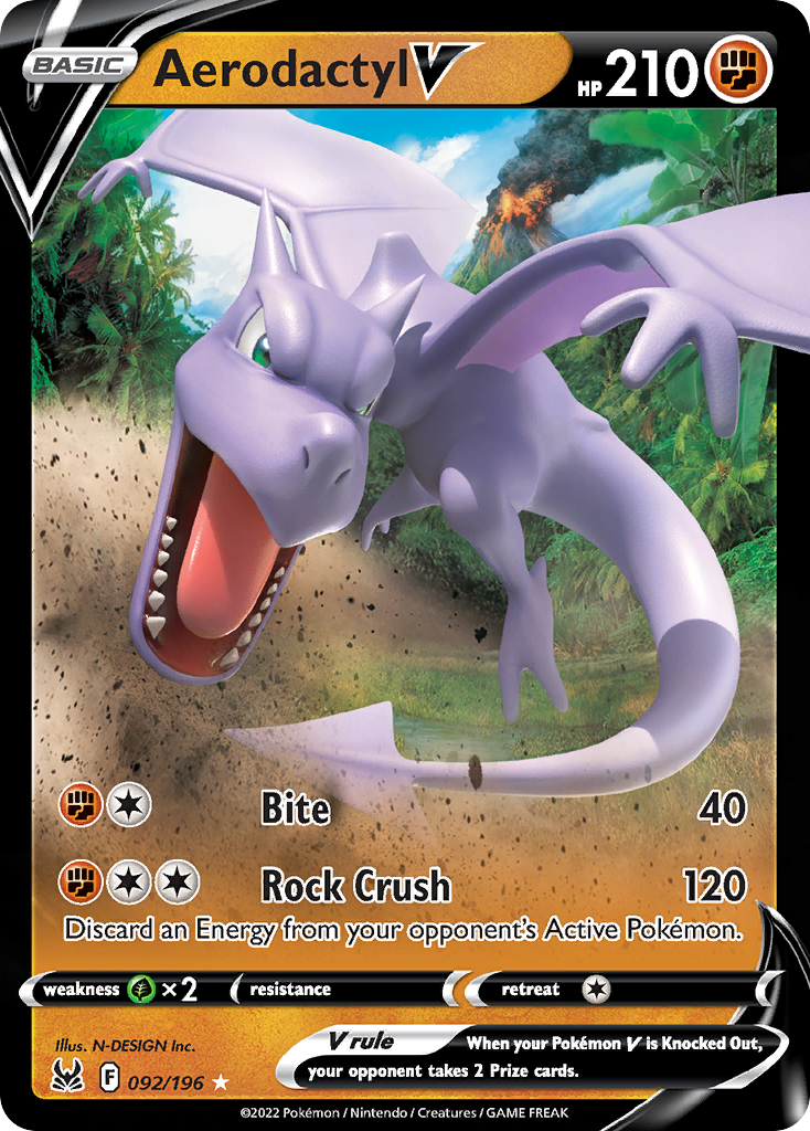 Lost Origin Aerodactyl V #92/196