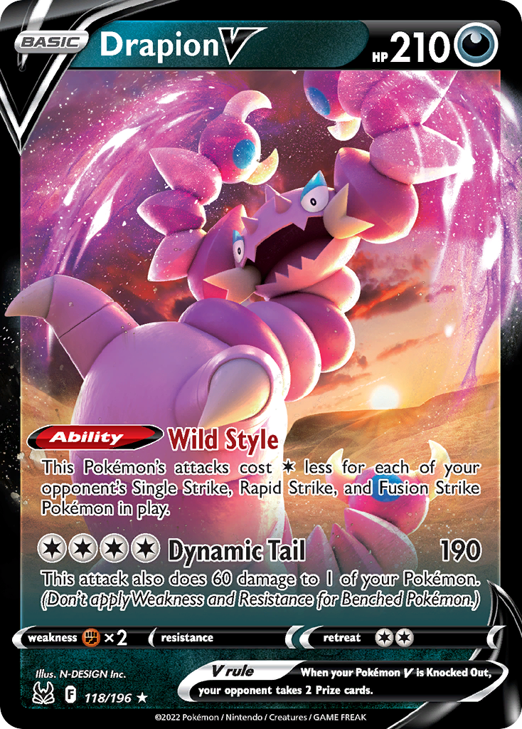 Lost Origin Drapion V #118/196