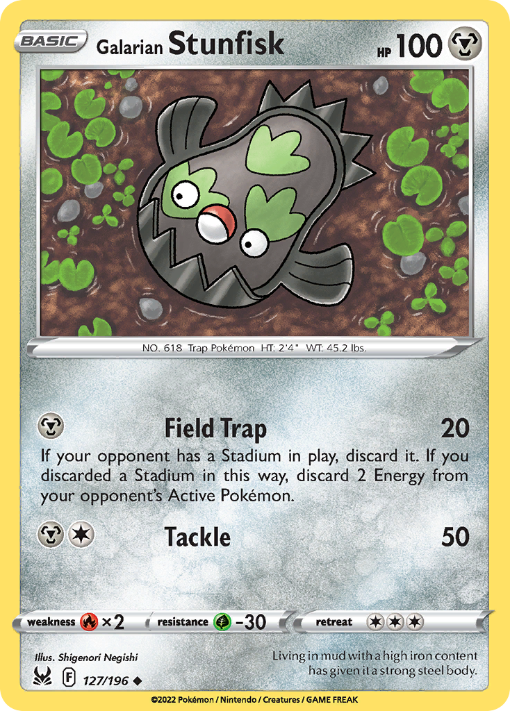 Lost Origin Galarian Stunfisk #127/196
