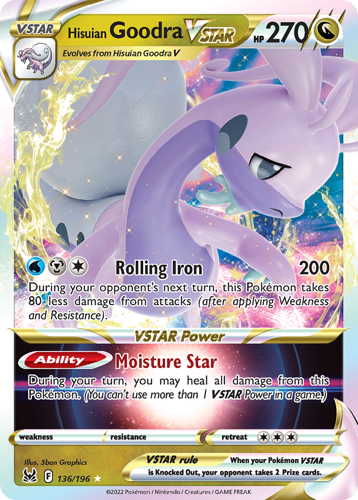 Lost Origin Hisuian Goodra VSTAR #136/196