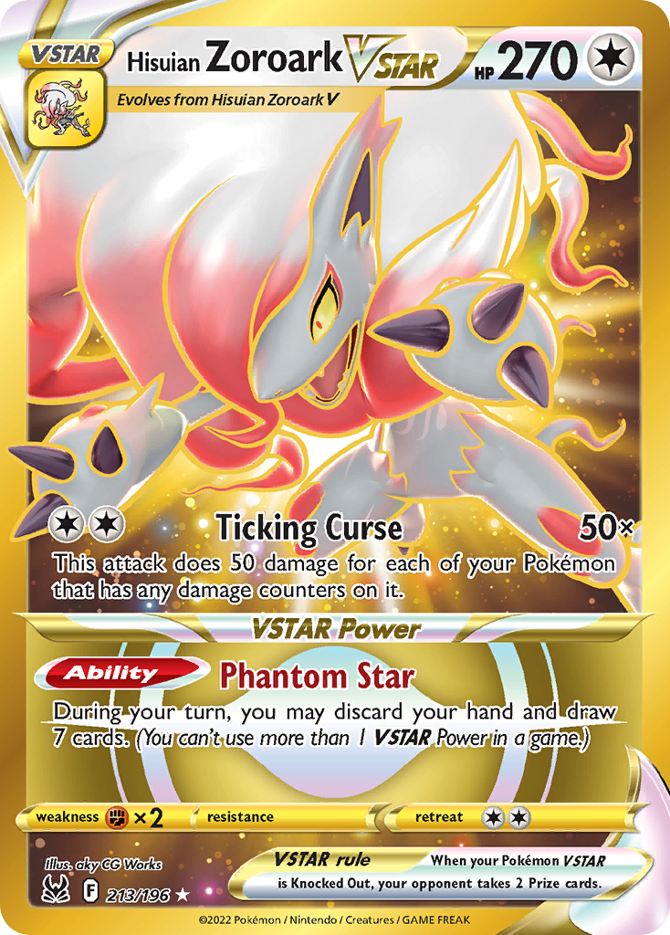 Lost Origin Hisuian Zoroark VSTAR #213
