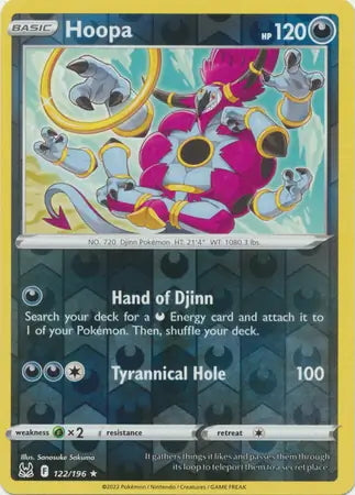 Lost Origin Hoopa #122/196 reverse holo