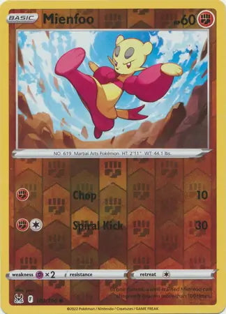 Lost Origin Mienfoo #103/196 reverse holo