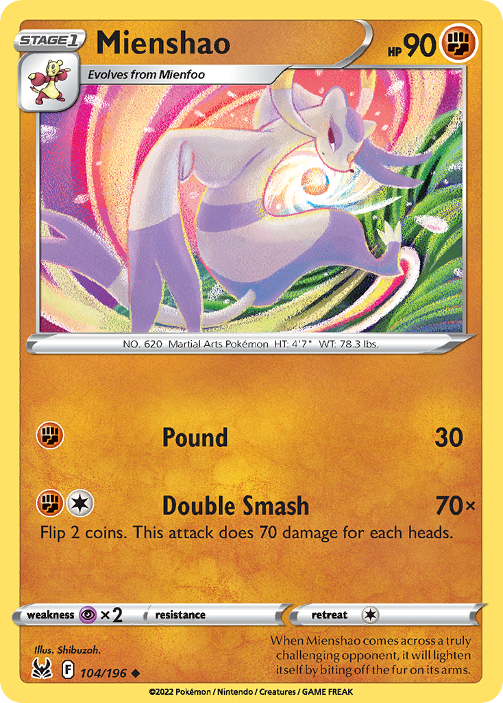 Lost Origin Mienshao #104/196