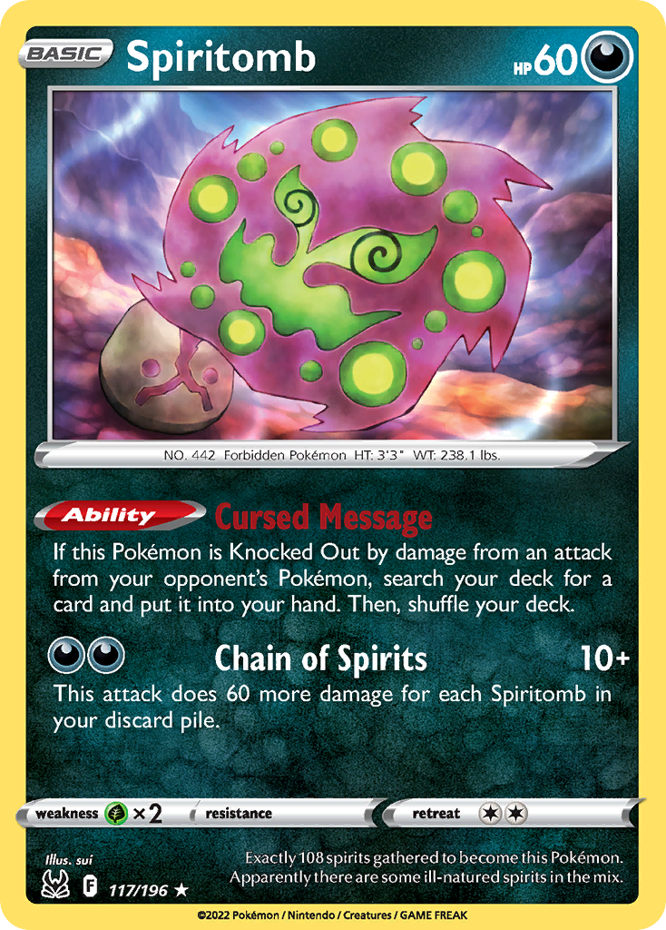 Lost Origin Spiritomb #117/196