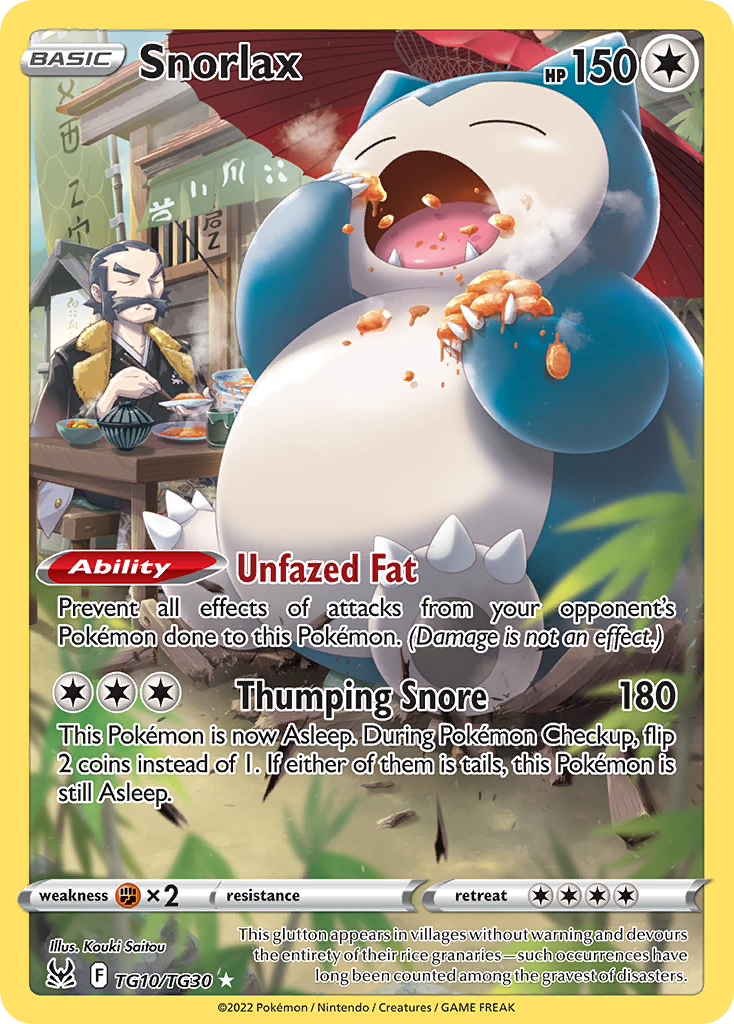 Lost Origin Trainer Gallery Snorlax #TG10/30
