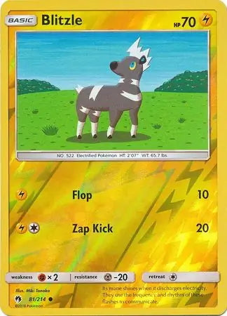 Lost Thunder Blitzle #81/214 reverse holo