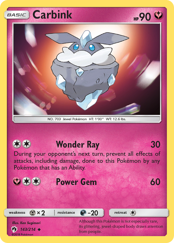 Lost Thunder Carbink #143/214