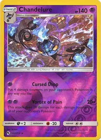 Lost Thunder Chandelure #103/214 reverse holo