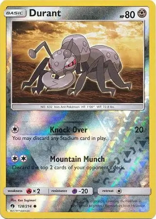 Lost Thunder Durant #128/214 reverse holo