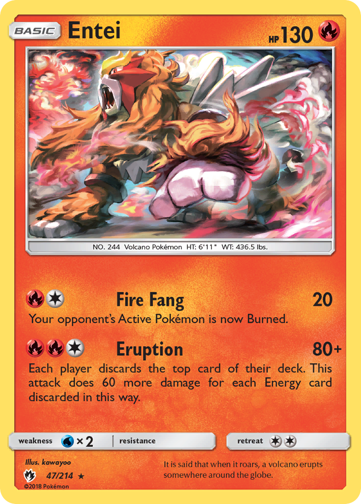 Lost Thunder Entei #47/214