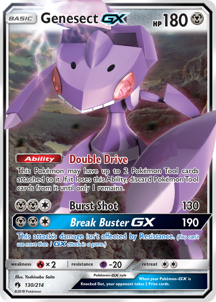 Lost Thunder Genesect GX #130/214
