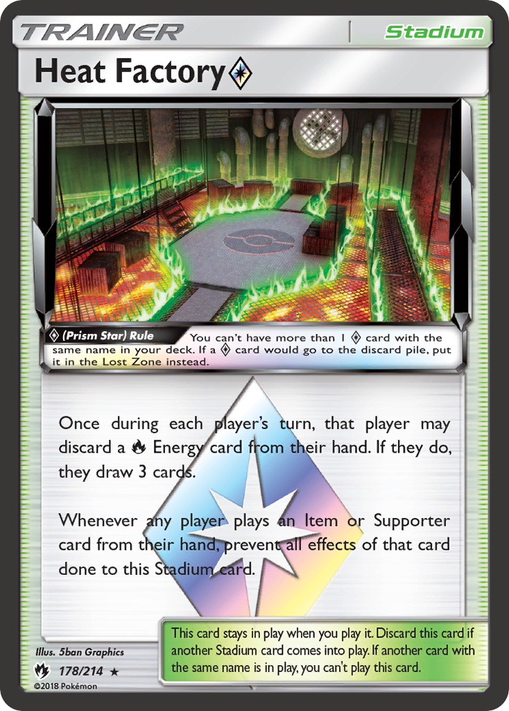 Lost Thunder Heat Factory Prism Star #178/214