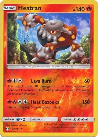Lost Thunder Heatran #48/214 reverse holo