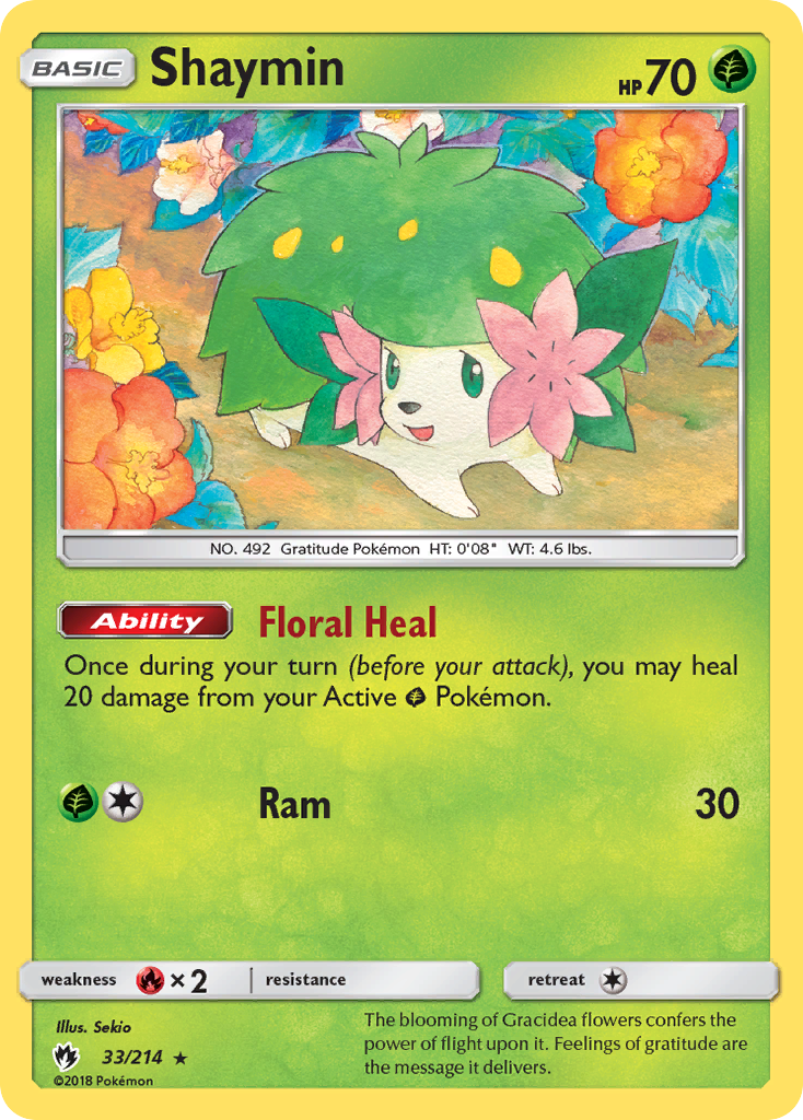 Lost Thunder Holo Shaymin #33/214