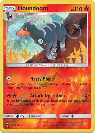 Lost Thunder Houndoom #46/214 reverse holo